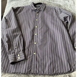 Liz Claiborne Mens Long‎ Sleeve Striped Shirt Size XL
